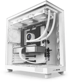 NZXT кутия за компютър H6 Flow with window бял