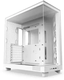 Alternative view of NZXT кутия за компютър H6 Flow with window бял