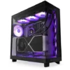NZXT кутия за компютър H6 Flow RGB with window черен