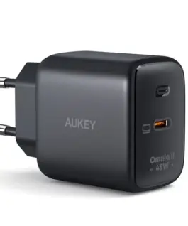 AUKEY AUKEY PA-B2T черен Omnia II GaN мрежово зарядно 4