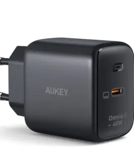 AUKEY AUKEY PA-B2T черен Omnia II GaN мрежово зарядно 4