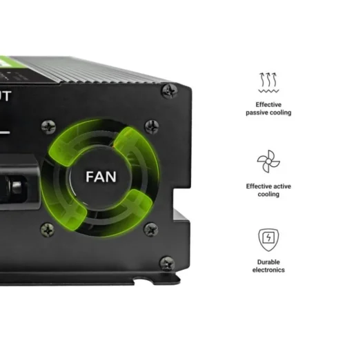 Green Cell LCD конвертор 12V 2000W/4000W Pure sine with display