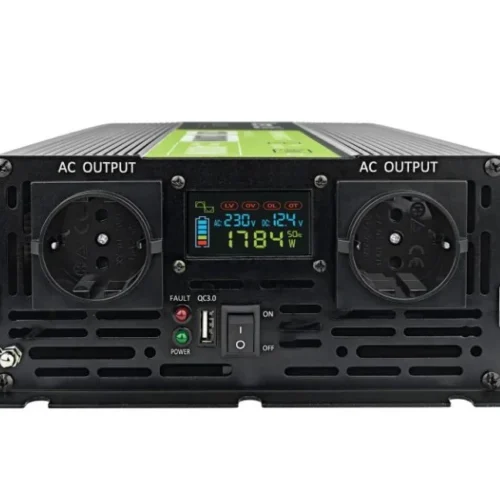 Green Cell LCD конвертор 12V 2000W/4000W Pure sine with display