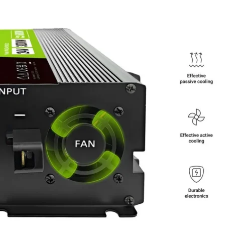 Alternative view of Green Cell LCD конвертор 24V 3000W/6000W Pure sine with display