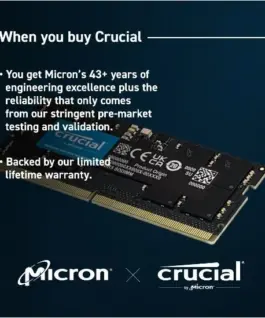 Crucial памет за лаптоп DDR5 SODIMM 96GB