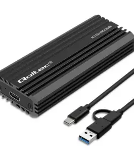 Qoltec Enclosure for drive M.2 SATA NVMe USB C 2TB
