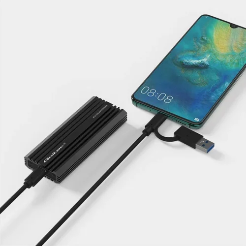 Qoltec Enclosure for drive M.2 SATA