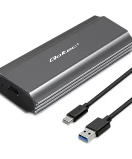 Qoltec Enclosure for drive M.2 SSD SATA NVMe USB C