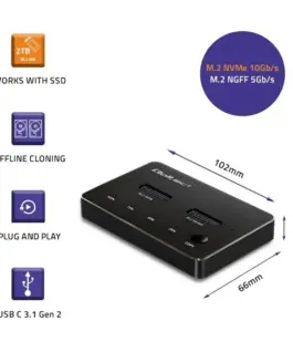 Qoltec M.2 SSD drive docking station
