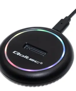 Qoltec M.2 SSD drive docking station SATA NVMeUSB