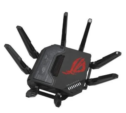 Alternative view of Asus Router GT-BE98 ROG Rapture WiFi 7 Backup WAN 10G Ports