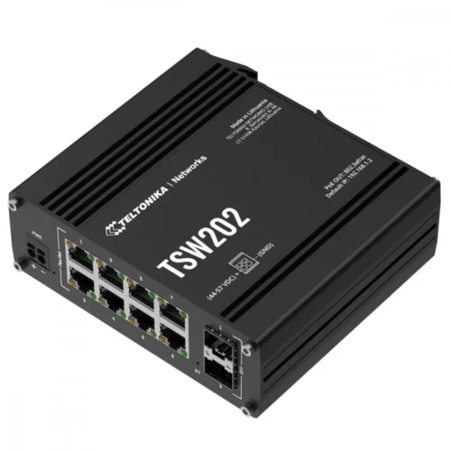 Alternative view of TELTONIKA Managed switch TSW202 2xSFP 8xPoE+ Ethernet L2/L3