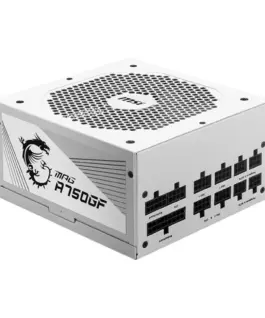 MSI Modular захранващ блок MPG A750GF 750W 80PLUS GOLD бял