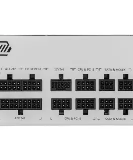 Alternative view of MSI Modular захранващ блок MAG A850GL PCIE5 850W 80PLUS GOLD бял