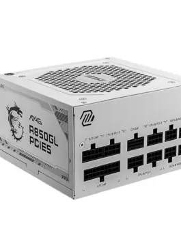 MSI Modular захранващ блок MAG A850GL PCIE5 850W 80PLUS GOLD бял