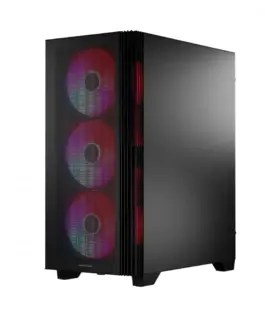 MODECOM черен CASE MISTRAL ARGB FLOW MIDI USB 3.0×2