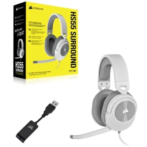 Alternative view of Corsair HS55 Surround Headset бял
