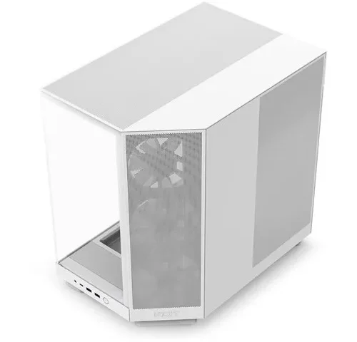 NZXT кутия за компютър H6 Flow RGB with window бял