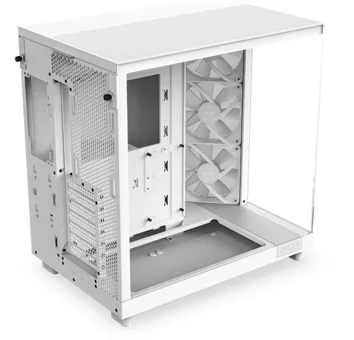 NZXT кутия за компютър H6 Flow RGB with window бял