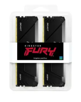 Alternative view of Kingston памет DDR4 Fury Beast RGB 16GB(2* 8GB)/3200 CL16