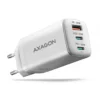 AXAGON ACU-DPQ65W GaN 3xport мрежово зарядно 65W бял