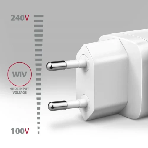 AXAGON ACU-DPQ65W GaN 3xport мрежово зарядно 65W бял