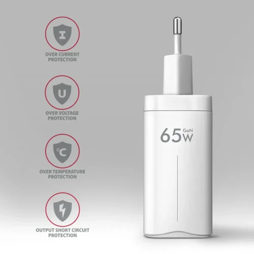 AXAGON ACU-DPQ65W GaN 3xport мрежово зарядно 65W бял
