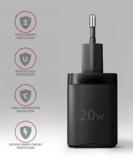 AXAGON AXAGON ACU-PQ20 PD&QC мрежово зарядно 20W черен