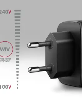 AXAGON ACU-PQ45 PD&QC 2-port мрежово зарядно 45W черен