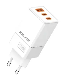 Beline Cherger 65W GaN 2xUSB-C +USB-A only head