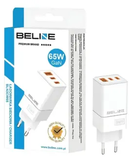 Alternative view of Beline Cherger 65W GaN 2xUSB-C +USB-A only head