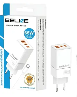 Alternative view of Beline зарядно 65W GaN 2xUSB-C +USB-A + USB-C кабел