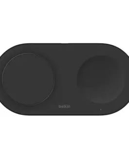 Belkin BoostCharge Pro Qi2 15W dual зарядно, черен