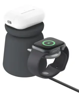 Alternative view of Belkin BoostCharge Pro 2-in-1 MagSafe Charcoal