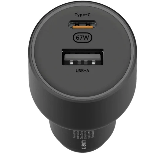 Alternative view of XIAOMI Xiaomi 67W зарядно за кола USB-C USB-A