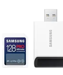 Samsung памет card SD MB-SY128SB/WW 128GB Pro Ultimate + reader