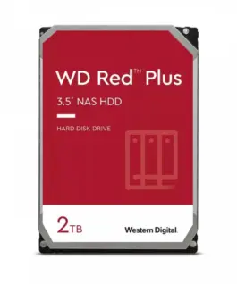 Western Digital HDD WD червен Plus 2TB 35 CMR 64MB/5400RPM