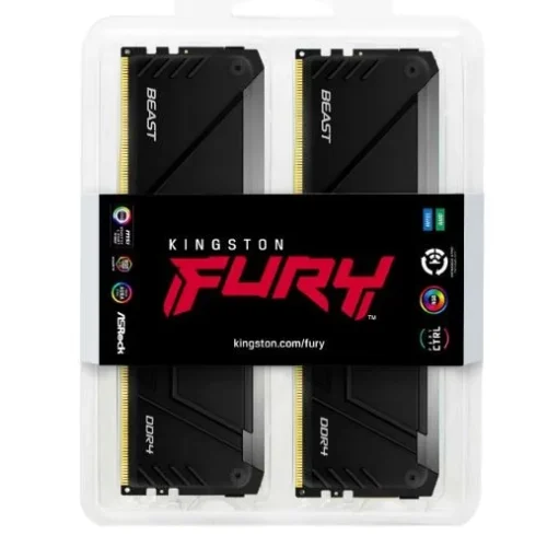Kingston памет DDR4 Fury Beast RGB 16GB