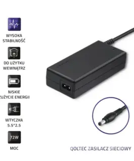 Qoltec AC адаптер 72W 12V 6A 5.5*2.5