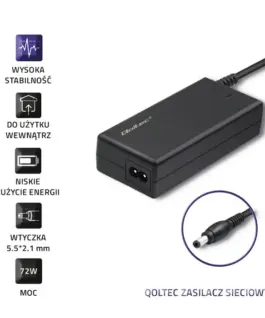 Qoltec AC адаптер 72W 12V 6A 5.5*2.1