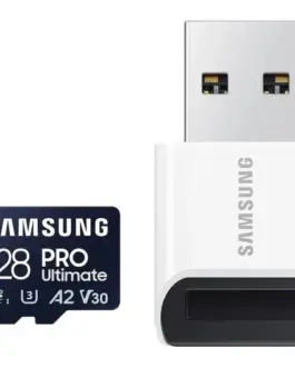 Samsung памет card microSD MB-MY128SB/WW Pro Ultimate 128GB + reader