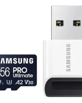 Samsung памет card microSD MB-MY256SB/WW Pro Ultimate 256GB + reader