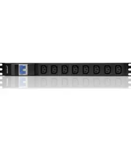 Qoltec Power strip for RACK 19cali | circuit breaker | 1U | 10A | PDU 8xIEC C13 |