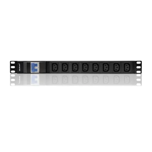Qoltec Power strip for RACK 19cali | circuit breaker | 1U | 10A | PDU 8xIEC C13 |