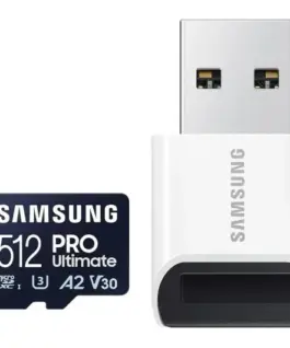 Samsung памет card microSD MB-MY512SB/WW Pro Ultimate 512GB + reader