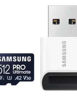 Samsung памет card microSD MB-MY512SB/WW Pro Ultimate 512GB + reader