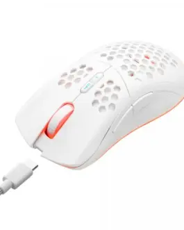 MS Wireless gaming мишка Nemesis M700 battery 8000 DPI 7P RGB LED programmable buttons бял