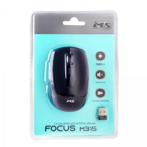 MS Wireless mouse silent click Focus M315 1600 DPI черен