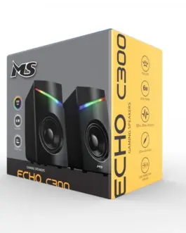 Alternative view of MS PC SPEAKERS ECHO C300 2 .0 6W USB RGB LED