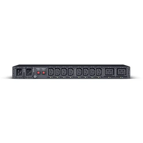 Alternative view of CyberPower ATS PDU44005 Rack1U,16A, 2xC20, 12 xC13, 2xC19, SNMP